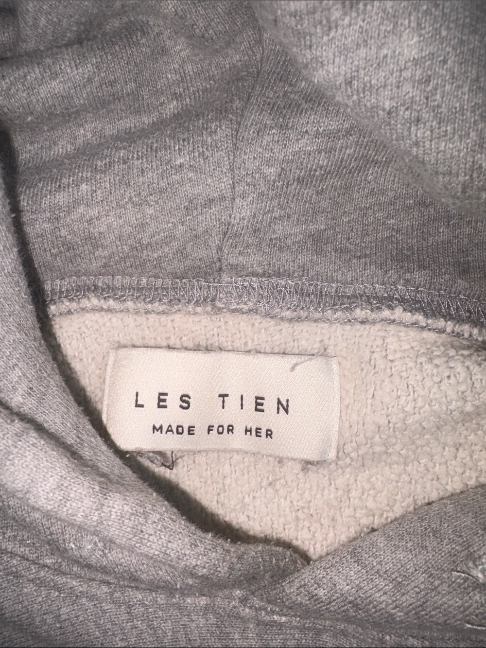 Cozy Light Gray Hooded Crewneck Sweater